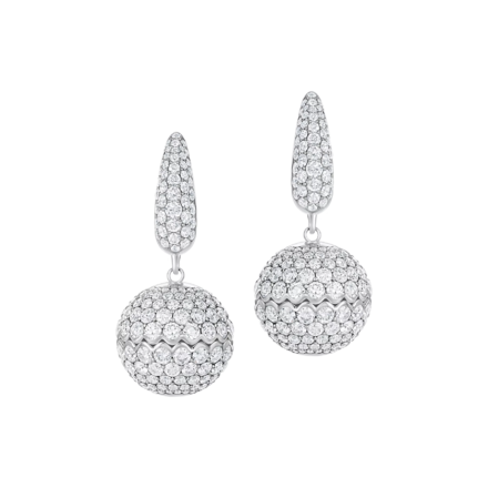 Серьги с бриллиантами, белое золото 3